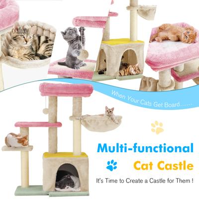 Show full view: PXZEE 33-in Cat Tree & Condo, Colorful slide 4 of 5