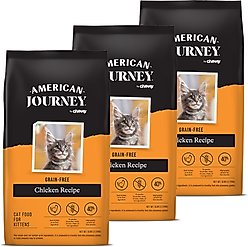 American Journey Kitten Chicken Recipe Grain-Free Dry Cat Food, 15-lb bundle 