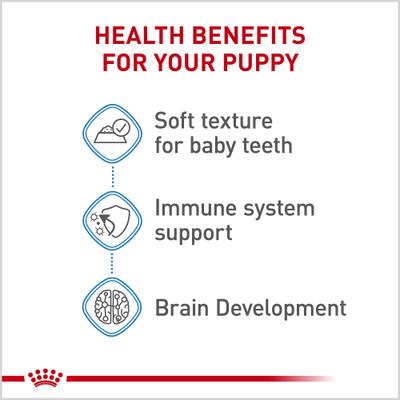 Show full view: Royal Canin Size Health Nutrition X-Small Puppy Thin Slices in Gravy Wet Dog Food, 3-oz, case of 12 slide 4 of 13