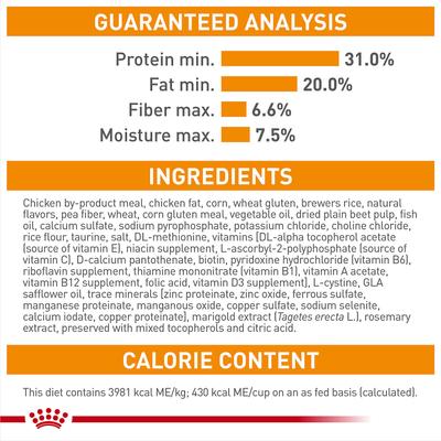 Show full view: Royal Canin Feline Care Nutrition Hair & Skin Care Dry Cat Food, 3-lb bag slide 7 of 11