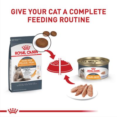 Show full view: Royal Canin Feline Care Nutrition Hair & Skin Care Dry Cat Food, 3-lb bag slide 6 of 11