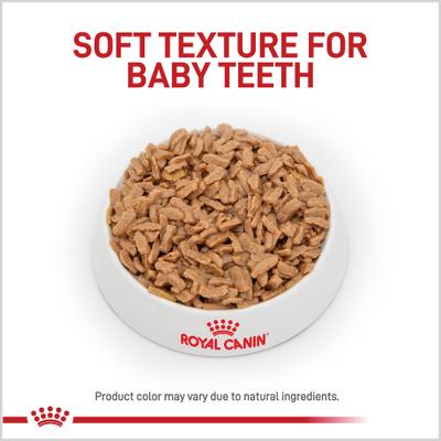 Show full view: Royal Canin Size Health Nutrition Medium Puppy Thin Slices in Gravy Wet Dog Food, 13-oz, case of 12 slide 3 of 12