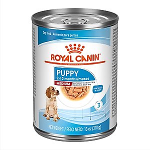 Royal Canin Size Health Nutrition Medium Puppy Thin Slices in Gravy Wet Dog Food, 13-oz, case of 12