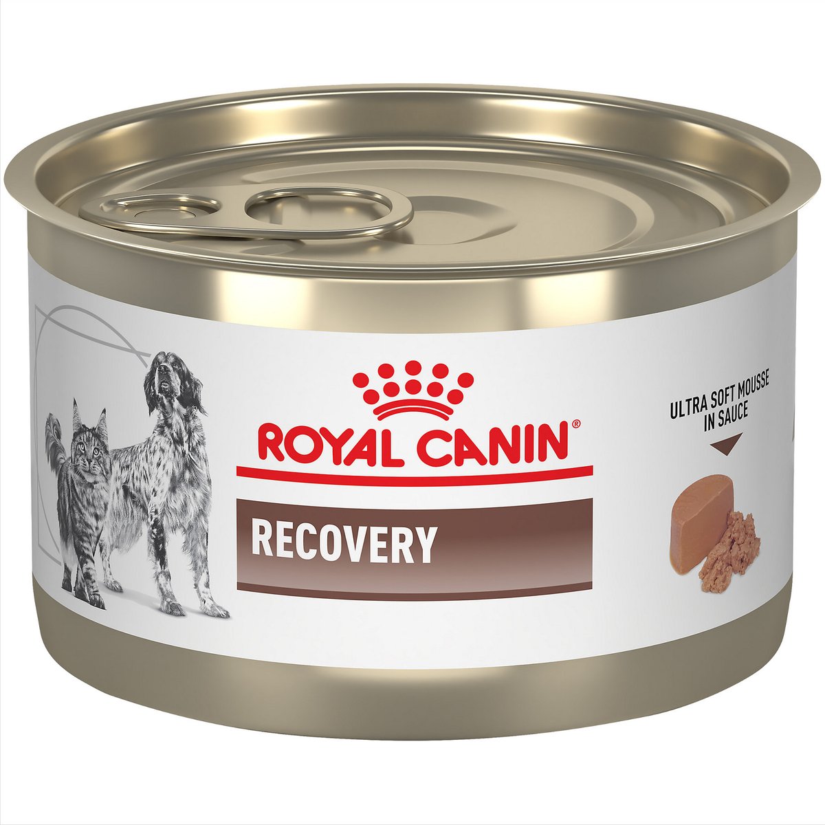 Royal Canin Veterinary Diet Recovery Ultra Soft Mousse in Sauce Wet Dog & Cat Food, 5.1-oz can, case of 24