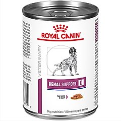 Royal Canin Veterinary Diet Adult Renal Support D Thin Slices in Gravy Canned Dog Food, 13-oz, case of 24