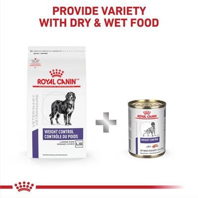 Show full view: Royal Canin Veterinary Diet Adult Weight Control Large Breed Dry Dog Food, 24.2-lb bag slide 6 of 11
