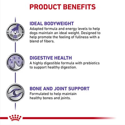 Show full view: Royal Canin Veterinary Diet Adult Weight Control Large Breed Dry Dog Food, 24.2-lb bag slide 5 of 11