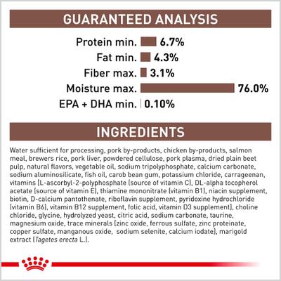 Show full view: Royal Canin Veterinary Diet Adult Gastrointestinal Loaf Wet Dog Food, 13.5-oz can, case of 24 slide 6 of 13