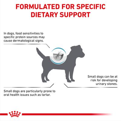 Show full view: Royal Canin Veterinary Diet Adult Hydrolyzed Protein Small Breed Dry Dog Food, 8.8-lb bag slide 3 of 11