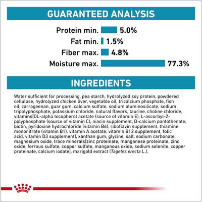 Show full view: Royal Canin Veterinary Diet Adult Hydrolyzed Protein Loaf Wet Dog Food, 13.7-oz can, case of 24 slide 6 of 12