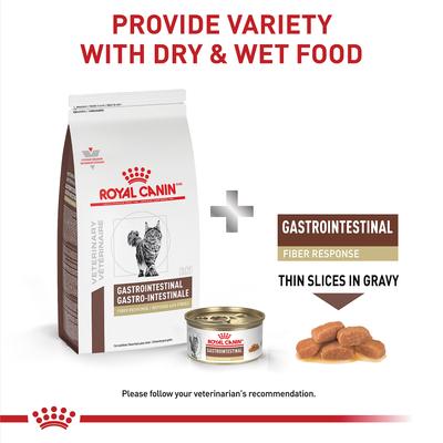 Show full view: Royal Canin Veterinary Diet Adult Gastrointestinal Fiber Response Dry Cat Food, 8.8-lb bag slide 6 of 11