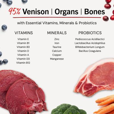 Show full view: Stella & Chewy's Freeze-Dried Raw Simply Venison Dinner Patties Dog Food, 25-oz bag slide 9 of 13