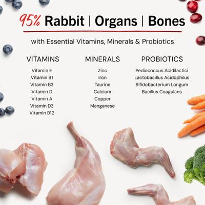 Show full view: Stella & Chewy's Absolutely Rabbit Dinner Patties Freeze-Dried Raw Dog Food, 25-oz bag slide 9 of 14