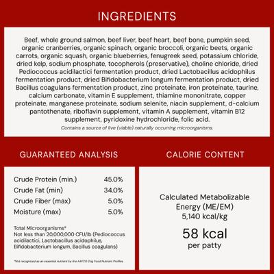 Show full view: Stella & Chewy's Surf 'N Turf Dinner Patties Freeze-Dried Raw Dog Food, 14-oz bag slide 10 of 13