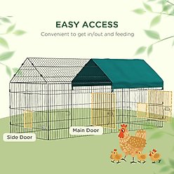 PawHut 87-in Indoor/Outdoor Small Animal Playpen, Black slide 2 of 9