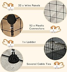 PawHut Metal Wire Small Animal Cage with Door slide 2 of 9