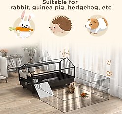 PawHut Small Animal Playpen Cage slide 2 of 9