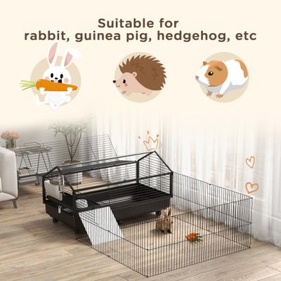 Show full view: PawHut Small Animal Playpen Cage slide 5 of 9