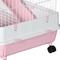Show in main carousel: PawHut 32-in 6-Level Ferret with Universal Lockable Wheels, Pink slide 8 of 9