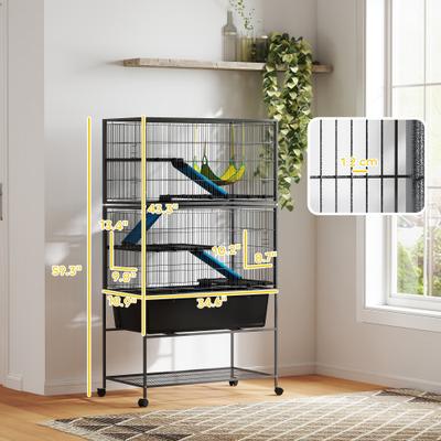 Show full view: PawHut 59-in 5-Level Ferret Cage slide 3 of 9