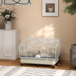 PawHut 35-in Rolling Small Animal Cage slide 2 of 9