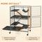 Show in main carousel: PawHut 50-in 5-Tier Steel Wire Ferret Cage, Gray slide 7 of 10