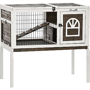 PawHut Elevated Rabbit Hutch