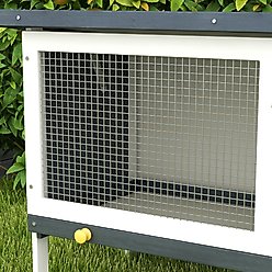 PawHut Indoor/Outdoor Wooden Rabbit Hutch slide 2 of 9