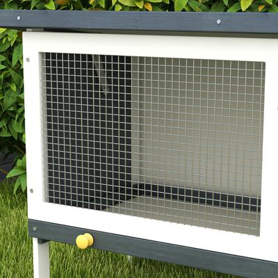 Show full view: PawHut Indoor/Outdoor Wooden Rabbit Hutch slide 8 of 9