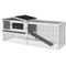 Show in main carousel: PawHut 61-in 2-Story Indoor/Outdoor Rabbit Hutch, Light Grey slide 1 of 9