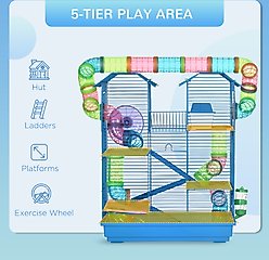 PawHut 5 Level Hamster Cage slide 2 of 9
