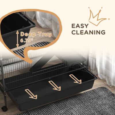 Show full view: PawHut 53.5-in 5-Level Metal Small Animal Cage slide 5 of 9