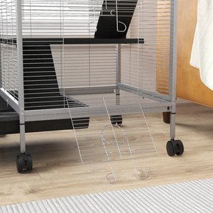 PawHut Rolling 4 Platform Small Animal Cage