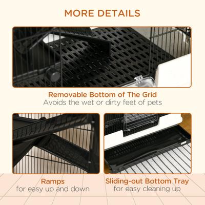 Show full view: PawHut 6-Level Small Animal Cage slide 7 of 9