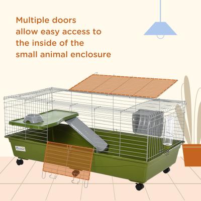 Show full view: PawHut 47-in Small Animal Cage slide 7 of 9