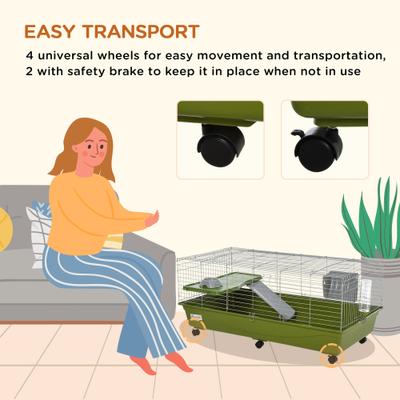 Show full view: PawHut 47-in Small Animal Cage slide 5 of 9