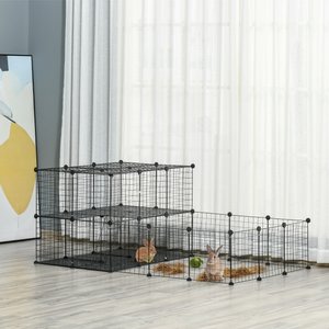 PawHut Metal Wire Small Animal Playpen with Door