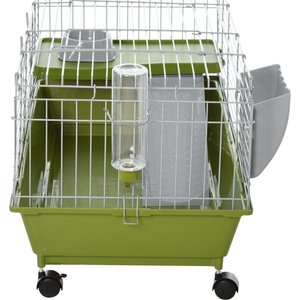 PawHut 35-in Small Pet Cage, Green