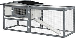 PawHut 61-in Outdoor Rabbit Hutch