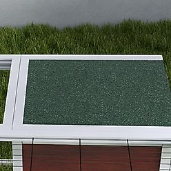 PawHut 64-in Wooden Outdoor Rabbit Hutch slide 2 of 9