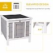 Show in main carousel: PawHut Wooden Rabbit Hutch with Openable & Waterproof Roof, Grey slide 5 of 9