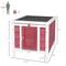 Show in main carousel: PawHut Wooden Rabbit Hutch with Openable & Waterproof Roof, Red slide 3 of 10