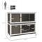 Show in main carousel: PawHut Wooden Indoor/Outdoor Rabbit Hutch, Brown slide 3 of 9