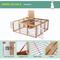 Show in main carousel: PawHut Indoor/Outdoor Waterproof Rabbit Hutch, Natural Wood slide 6 of 9