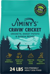 Jiminy's Cravin' Cricket Sensitive Stomach Dry Dog Food, 24-lb bag slide 1 of 7