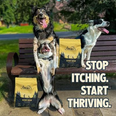 Show full view: Jiminy's Good Grub Allergy Relief & Healthy Skin & Coat Dry Dog Food, 24-lb bag slide 7 of 9