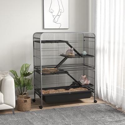 Show full view: PawHut 53.5-in 5-Level Metal Small Animal Cage slide 2 of 9