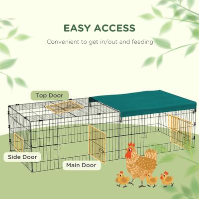 Show full view: PawHut 73-in Indoor/Outdoor Small Animal Playpen slide 5 of 9