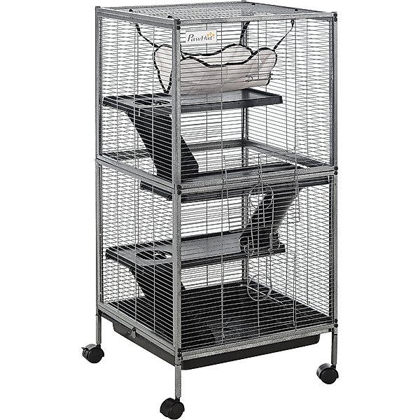 PawHut 33-in 2-Story Small Animal Cage with Stand