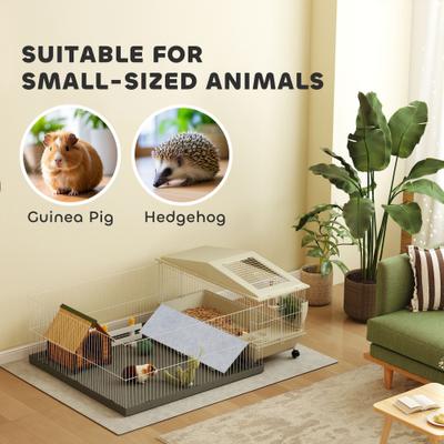 Show full view: PawHut Small Animal Cage with Removable Playpen slide 7 of 9